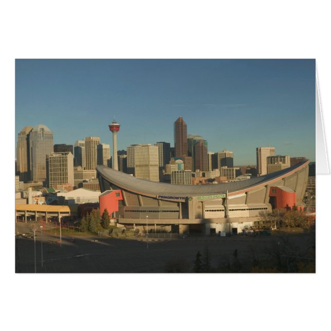 Kanada, Alberta, Calgary: Stadssiluett från 3 Hälsningskort (Framsidan Horizontal)
