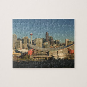 Kanada, Alberta, Calgary: Stadssiluett från 3 Pussel