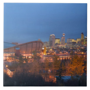 Kanada, Alberta, Calgary: Stadssiluett från 4 Kakelplatta