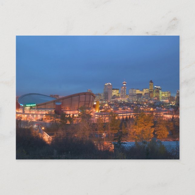Kanada, Alberta, Calgary: Stadssiluett från 4 Vykort (Framsida)