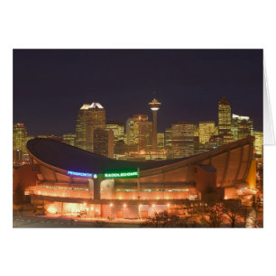 Kanada, Alberta, Calgary: Stadssiluett från Hälsningskort