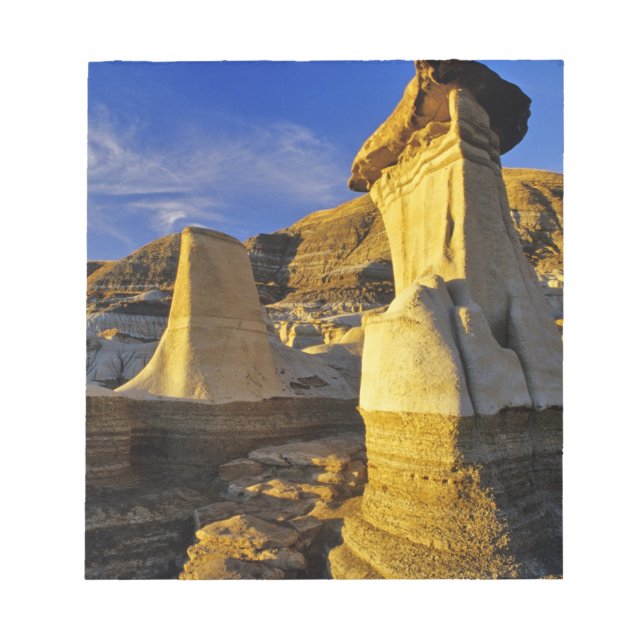 Kanada, Alberta, Drumheller. Hoodoos. Anteckningsblock (Framsida)