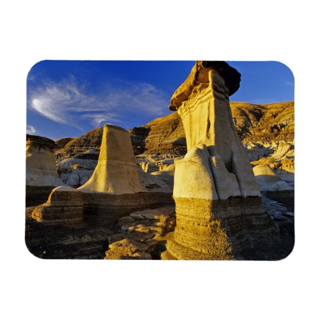 Kanada, Alberta, Drumheller. Hoodoos. Magnet (Horisontell)