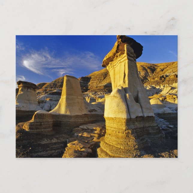Kanada, Alberta, Drumheller. Hoodoos. Vykort (Framsida)
