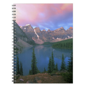 Kanada, Alberta, Lake Moraine i gryningen, Banff Anteckningsbok