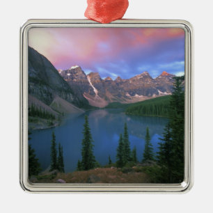 Kanada, Alberta, Lake Moraine i gryningen, Banff Julgransprydnad Metall