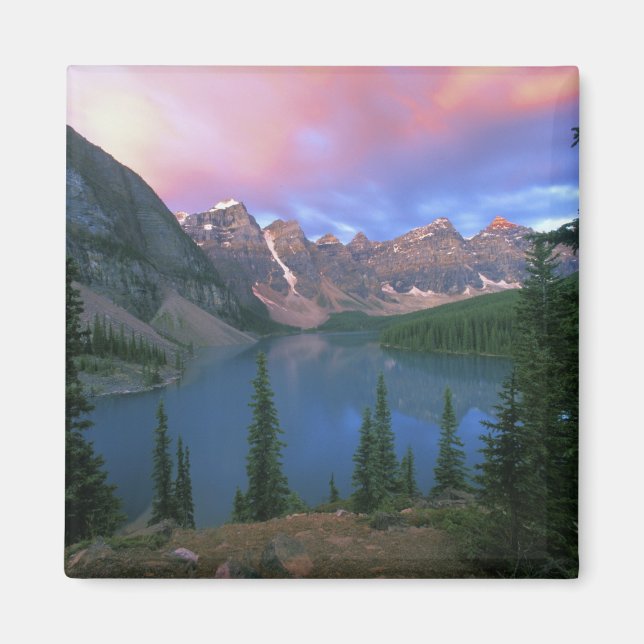Kanada, Alberta, Lake Moraine i gryningen, Banff Magnet (Framsidan)