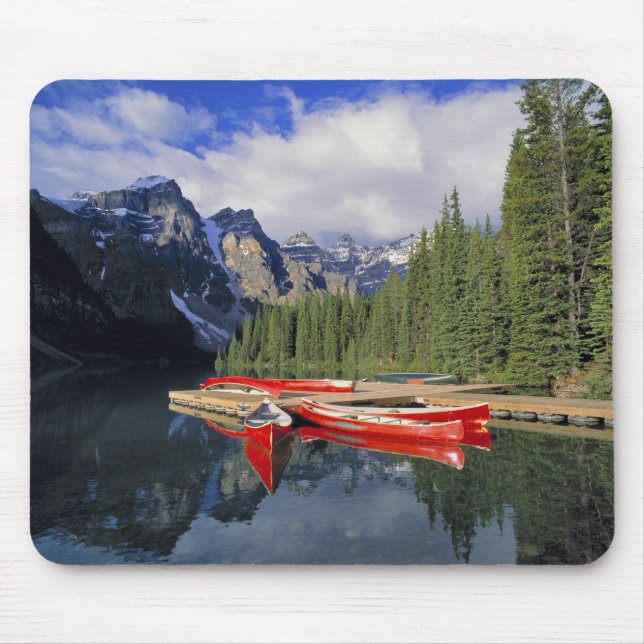 Kanada, Alberta, Moraine Lake. Den glassiga Musmatta (Framsidan)