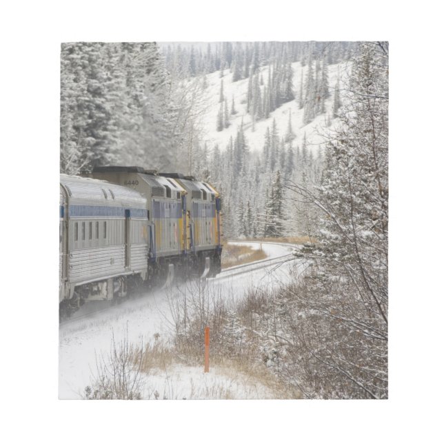 Kanada, Alberta. VIA Rail Snow Train mellan Anteckningsblock (Framsida)