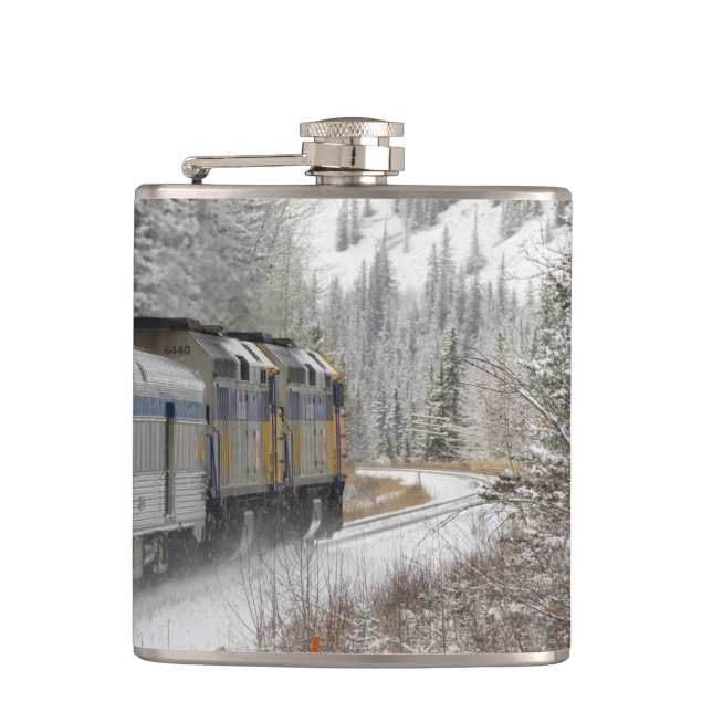 Kanada, Alberta. VIA Rail Snow Train mellan Fickplunta (Framsidan)