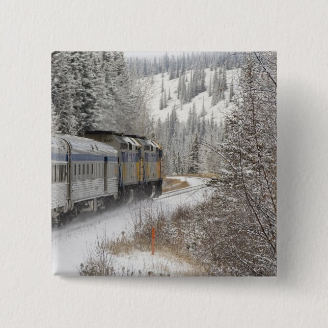 Kanada, Alberta. VIA Rail Snow Train mellan Knapp (Framsida)