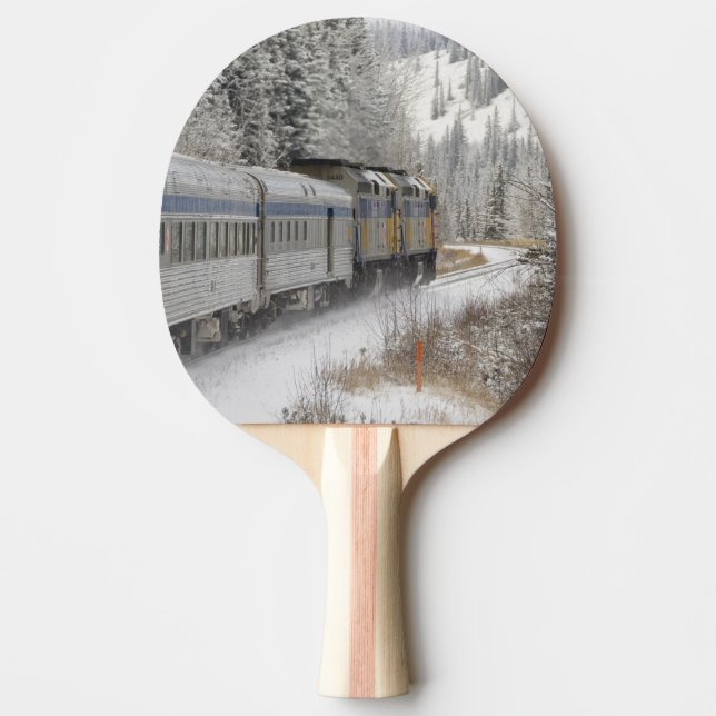 Kanada, Alberta. VIA Rail Snow Train mellan Pingisracket (Framsidan)