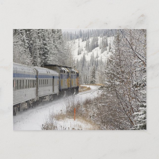 Kanada, Alberta. VIA Rail Snow Train mellan Vykort (Framsida)