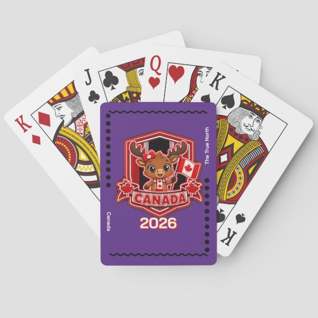 Kanada Älg Barn Casinokort (Baksidan)