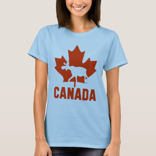 Kanada älg tee shirt (Framsida)