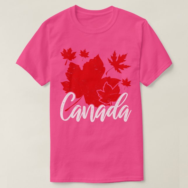 Kanada Älskare Canadian Maple Löv Kanada 1 T Shirt (Design framsida)