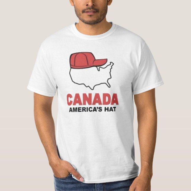 KANADA: AMERIKA HATT T-SHIRT (Framsida)