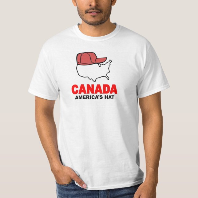 Kanada Amerika hattT-tröja T-shirt (Framsida)