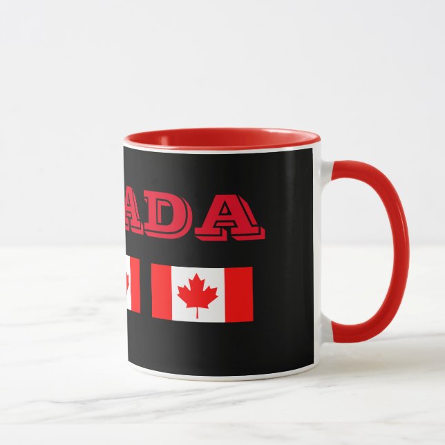 Kanada Anpassningsbar 11 oz Ringer Mugg (Höger)
