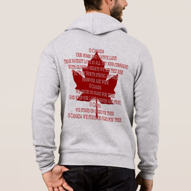 Kanada Anthem Jacka Kanada Souvenir Sport Jacka Tee (Baksida)