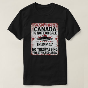 Kanada är inte för försäljning - Område 51 Begräns T Shirt