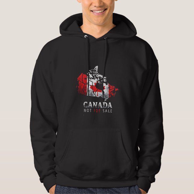Kanada är inte för Sale Funny Trump America Hoodie (Framsida)