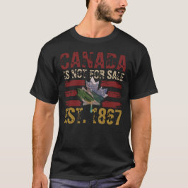 Kanada är inte för säljfrämjande åtgärd Est 1867 V T Shirt