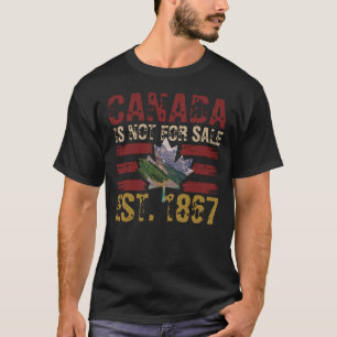 Kanada är inte för säljfrämjande åtgärd Est 1867 V T Shirt
