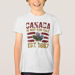 Kanada är inte för säljfrämjande åtgärd Est 1867 V T Shirt