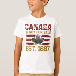 Kanada är inte för säljfrämjande åtgärd Est 1867 V T Shirt