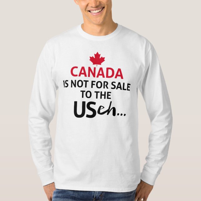 KANADA är inte för USA eh Rollig Frihet Oj T Shirt (Framsida)