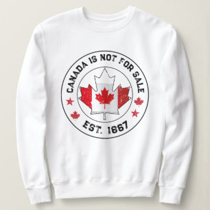Kanada är inte till salu Est 1867 Kanadensisk flag T Shirt