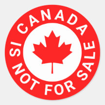 Kanada är inte till salu för röd lampa löv anpassn