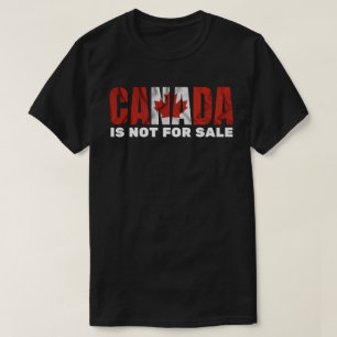 KANADA ÄR INTE TILL SALU Lönnlövflagga T Shirt
