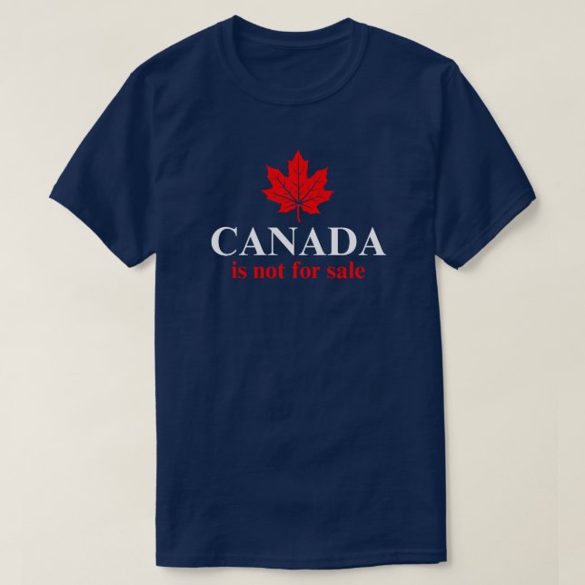 Kanada är inte till salu Red White T Shirt (Design framsida)