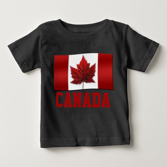 Kanada Baby Shirt Canada Baby Jersey Shirts Anpass T-shirt (Framsida)