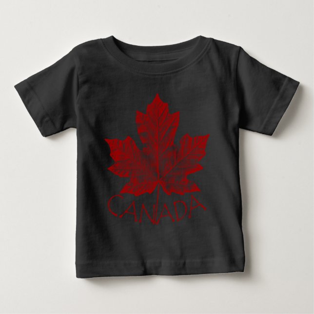 Kanada Baby Shirt Canada Souvenir Baby T-shirts (Framsida)