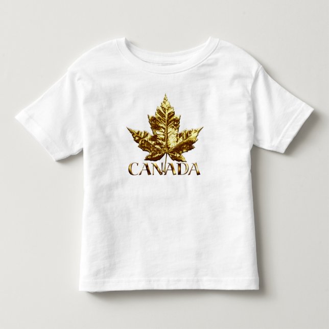 Kanada Baby Shirt Guld Kanada Baby Jersey Shirt T Shirt (Framsida)