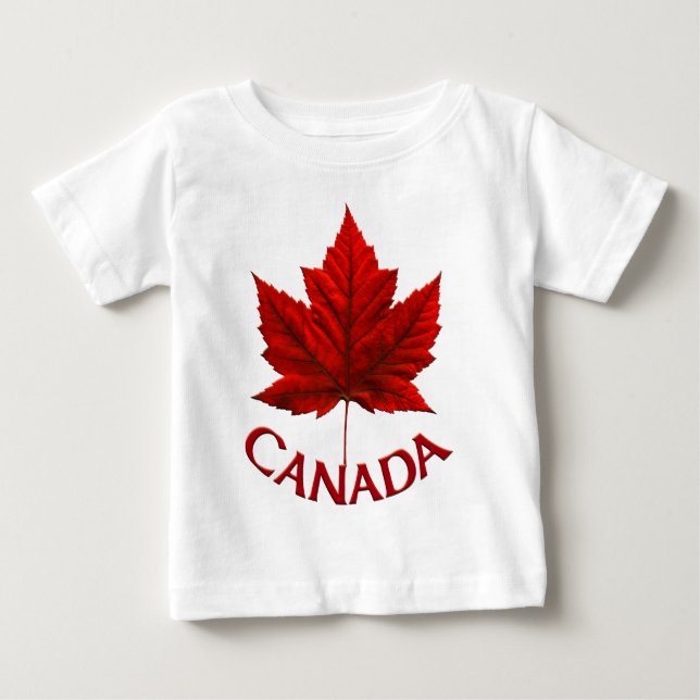 Kanada Baby T-shirt Canada Souvenir Baby Shirts (Framsida)