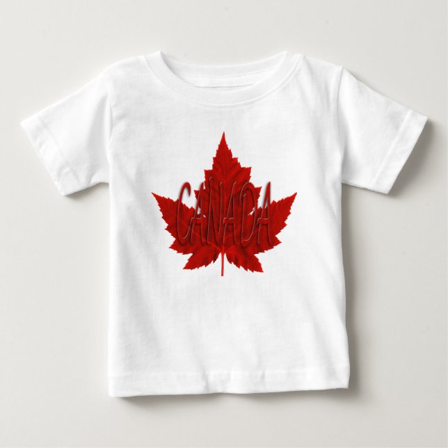 Kanada Baby T-shirt Canada Souvenir Baby Shirts (Framsida)