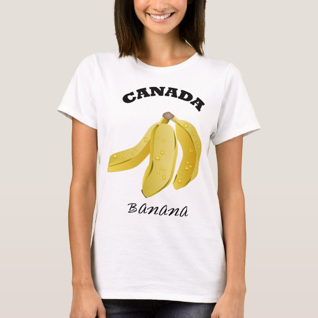 Kanada Banana Theme Shirt T (Framsida)