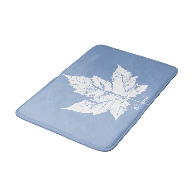 Kanada Bath Mat Blue Anpassningsbar Kanada Souveni Badrumsmatta (Vinklad)