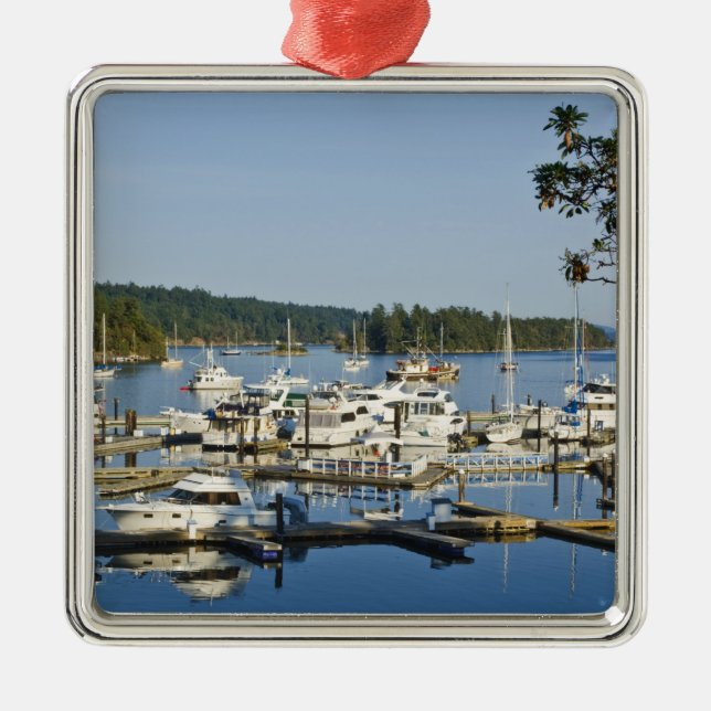 Kanada, BC, Gulf Islands, Salt Spring Island, Julgransprydnad Metall (Framsidan)