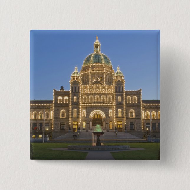 Kanada, BC, Victoria, BC Legislature Building vid Knapp (Framsida)