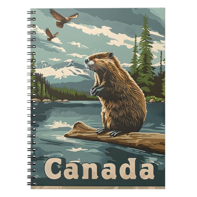 Kanada Beaver Anteckningsbok (Framsidan)