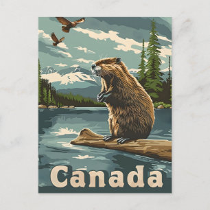 Kanada Beaver Vykort