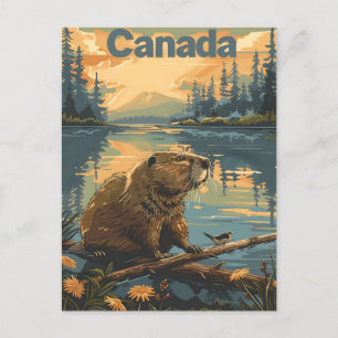 Kanada Beaver Vykort