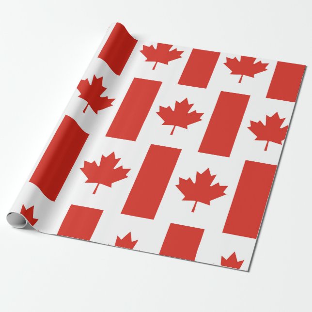Kanada blad patriotisk flaggpresentpapper presentpapper (Utrullad)