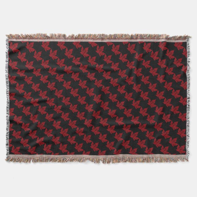 Kanada Blanket Canada Maple Löv Souvenir Throw Filt (Framsidan)