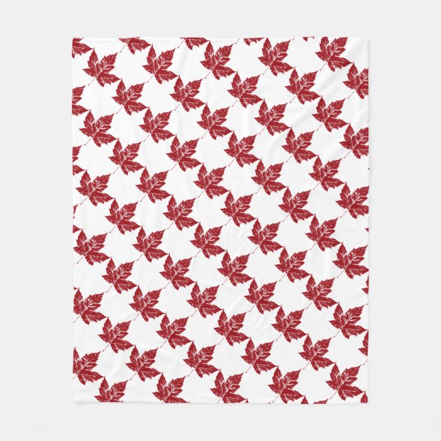 Kanada Blanket Retro Canada Souvenir Blanket Fleecefilt (Framsidan)